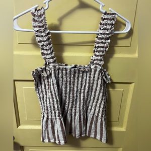 Ribbed tank top crop top